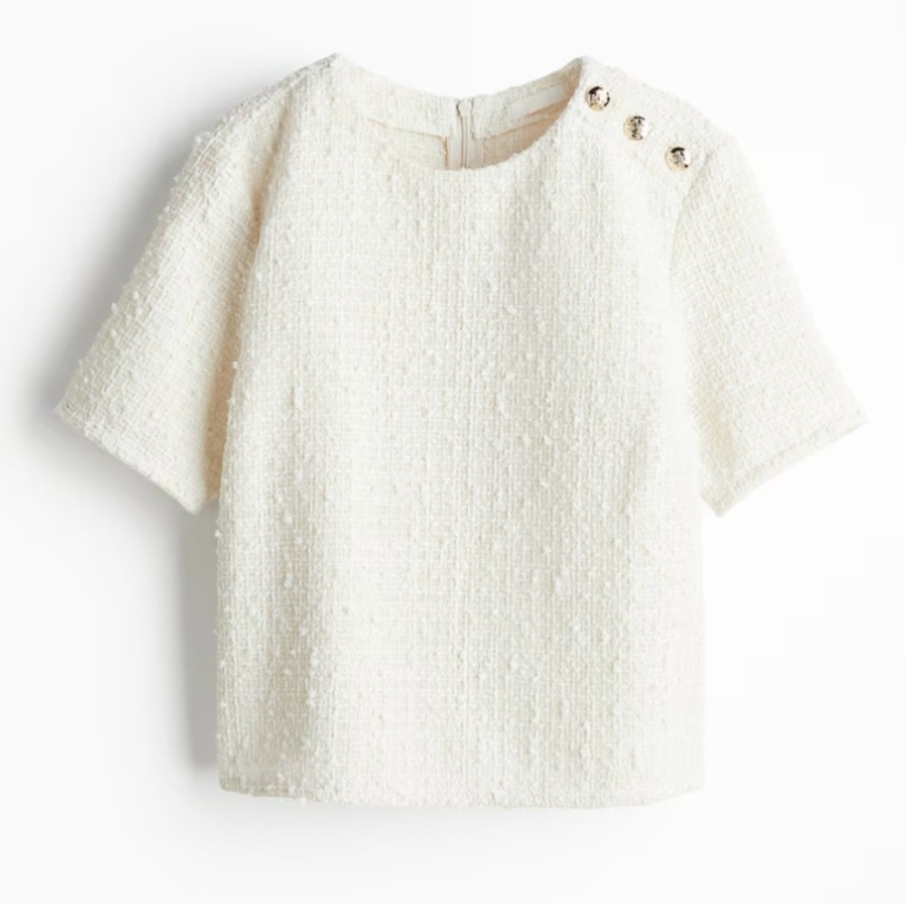 H&M BOUCLÉ BLOUSE XS Brand New!